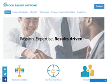 Tablet Screenshot of foodtalentnetwork.com